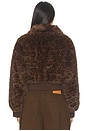 view 3 of 4 Hailey Faux Fur Bomber in Leopard