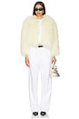view 5 of 5 CHAQUETA PIEL GEORGINA in Pale Yellow