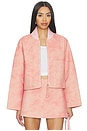 view 2 of 5 Cassie Bomber Jacket in Blush