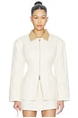 view 1 of 4 Olivia Cinched Country Jacket in Ivory