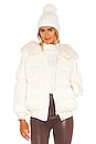 view 1 of 6 Bella Faux Fur Puffer Jacket in White
