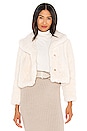 view 1 of 5 Milan Cropped Faux Fur Jacket in White