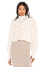 view 2 of 5 Milan Cropped Faux Fur Jacket in White