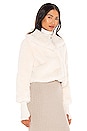 view 3 of 5 Milan Cropped Faux Fur Jacket in White