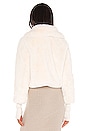 view 4 of 5 Milan Cropped Faux Fur Jacket in White