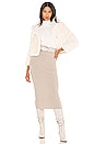view 5 of 5 Milan Cropped Faux Fur Jacket in White