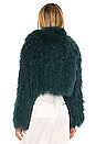 view 3 of 4 London Fur Jacket in Emerald