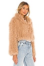 view 2 of 4 London Fur Jacket in Caramel