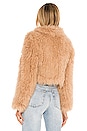 view 3 of 4 London Fur Jacket in Caramel