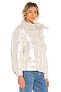 view 3 of 5 ДУТАЯ КУРТКА SATURN in Pearl White