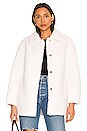 view 2 of 5 Harlow Teddy Coat in White