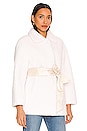view 3 of 5 Harlow Teddy Coat in White