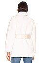 view 4 of 5 Harlow Teddy Coat in White
