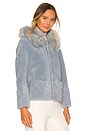 view 3 of 5 Maya Teddy Jacket in Pale Blue