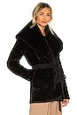 view 3 of 5 Delilah Faux Fur Jacket in Black