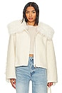view 1 of 5 Bella Shearling Jacket in Ivory