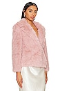 view 2 of 4 Arianna Faux Fur Jacket in Dusty Pink