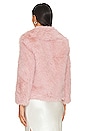 view 3 of 4 Arianna Faux Fur Jacket in Dusty Pink