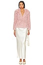view 4 of 4 Arianna Faux Fur Jacket in Dusty Pink