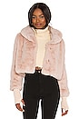 view 1 of 5 Milan Cropped Faux Fur Jacket in Oatmeal