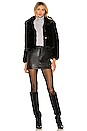 view 5 of 5 Milan Cropped Faux Fur Jacket in Black