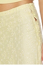 view 6 of 6 Hazel Sequin Lace Skirt in Yellow