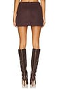 view 4 of 6 Hailey Mini Skirt in Chocolate