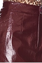 view 6 of 6 Eliza Leather Maxi Skirt in Cherry