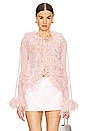 view 1 of 4 Gigi Feather Blouse in Blush