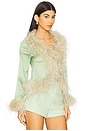 view 2 of 4 Gigi Feather Blouse in Pistachio
