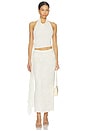 view 1 of 3 Hailey Cowl Neck Halter Top W/ Drape in Ivory