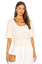 view 1 of 4 Cara Chain Knit Top in Soft Cream