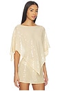 view 2 of 5 Honeycrisp Sequin Poncho in Desert Sequin