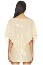 view 3 of 5 Honeycrisp Sequin Poncho in Desert Sequin