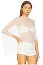 view 3 of 6 Ibis Poncho Set in Ivory