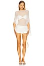 view 6 of 6 Ibis Poncho Set in Ivory