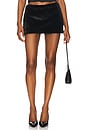 view 1 of 6 Faux Fur Fluff Mini Skirt in Black
