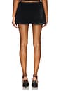 view 4 of 6 Faux Fur Fluff Mini Skirt in Black