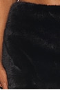 view 6 of 6 Faux Fur Fluff Mini Skirt in Black