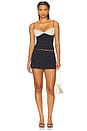 view 4 of 5 Hemlock Fur Tank in Black & Ivory