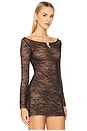 view 2 of 5 Alder Top in Black & Nude