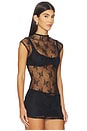 view 2 of 4 Ember Lace Top in Black Floral
