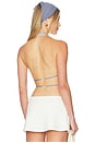 view 3 of 6 Ischia Halter Top in Slate & Ivory