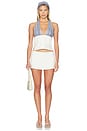 view 4 of 6 Ischia Halter Top in Slate & Ivory