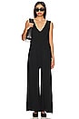 view 2 of 4 Linen Maternity Jumpsuit in Black