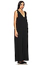 view 3 of 4 Linen Maternity Jumpsuit in Black