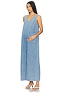 view 1 of 4 Oversized Denim Jumpsuit in Medium Blue Wash
