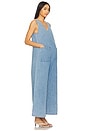 view 3 of 4 Oversized Denim Jumpsuit in Medium Blue Wash