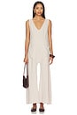 view 2 of 3 Oversized Linen Jumpsuit in Taupe