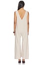view 3 of 3 Oversized Linen Jumpsuit in Taupe